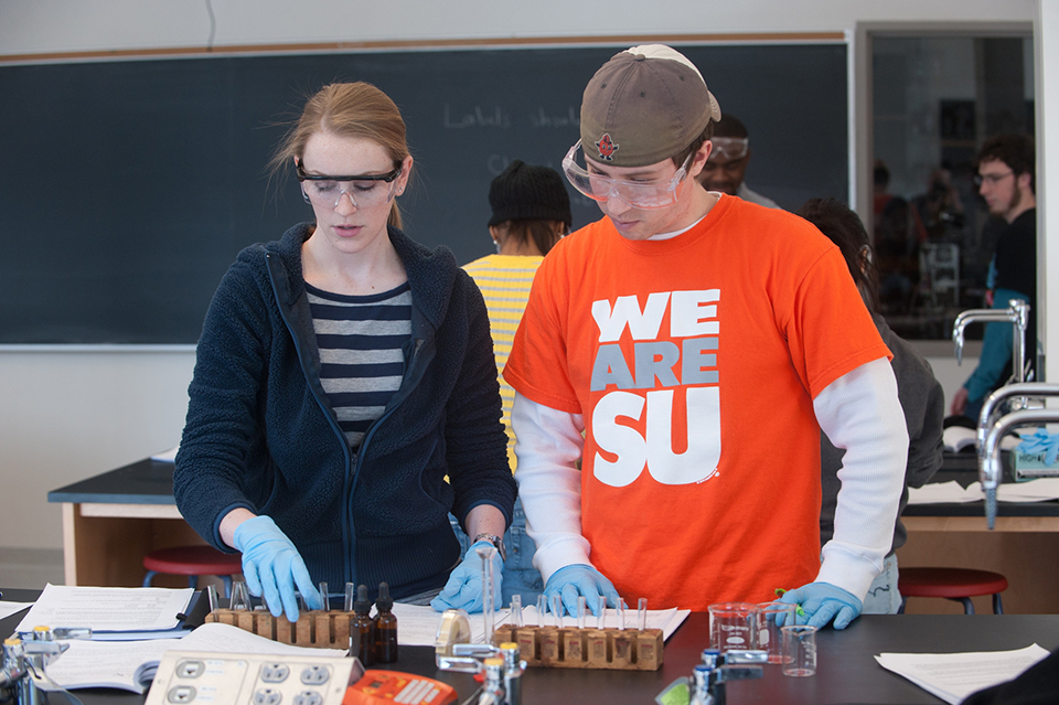 Students Working in Science Lab