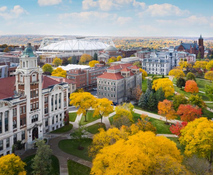 Mobile Application Development: Photo of Syracuse University Campus