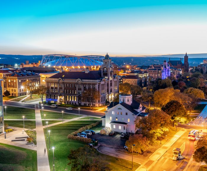 Full Stack Development: Photo of Syracuse University campus