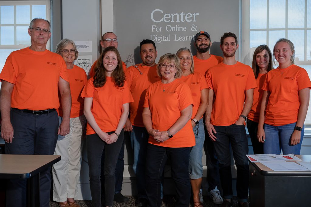 The Center for Online and Digital Learning team in 2018.