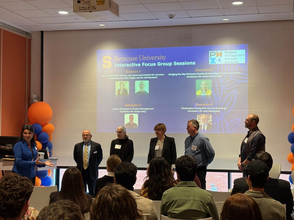 Introduction with five facilitators.